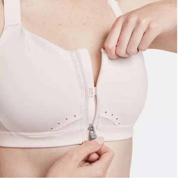 NWT Nike Women's Dri-FIT Alpha High-Support Padded Zip-Front Sports Bra - Picture 4 of 6